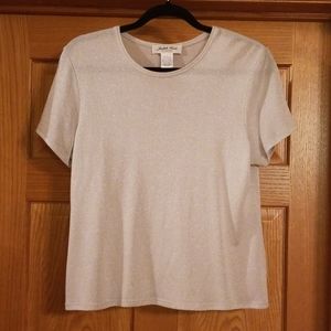 Silver sparkly Judith Hart top